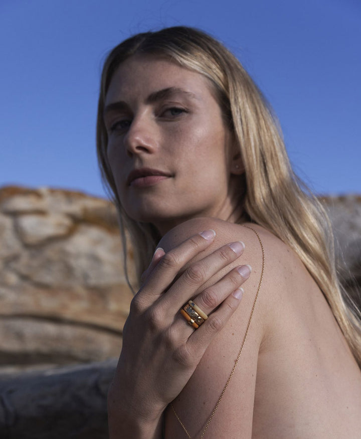 Fingerring - Skylar - Orange