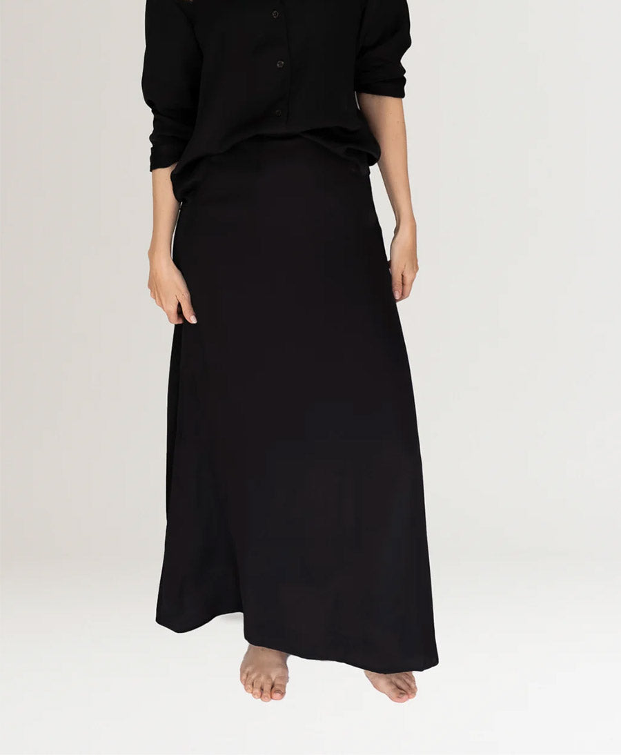 Jupe / Rock FLOWY SKIRT - Schwarz