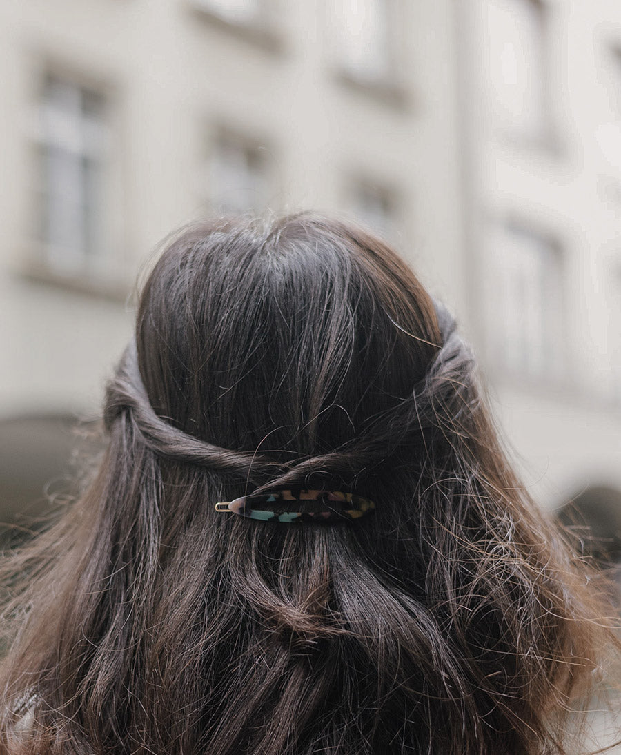 Haarclip FELICITA aus Acetat - Kunterbunt