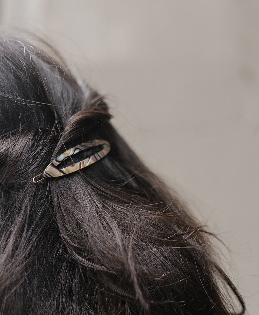 Haarclip FELICITA aus Acetat - Onyx