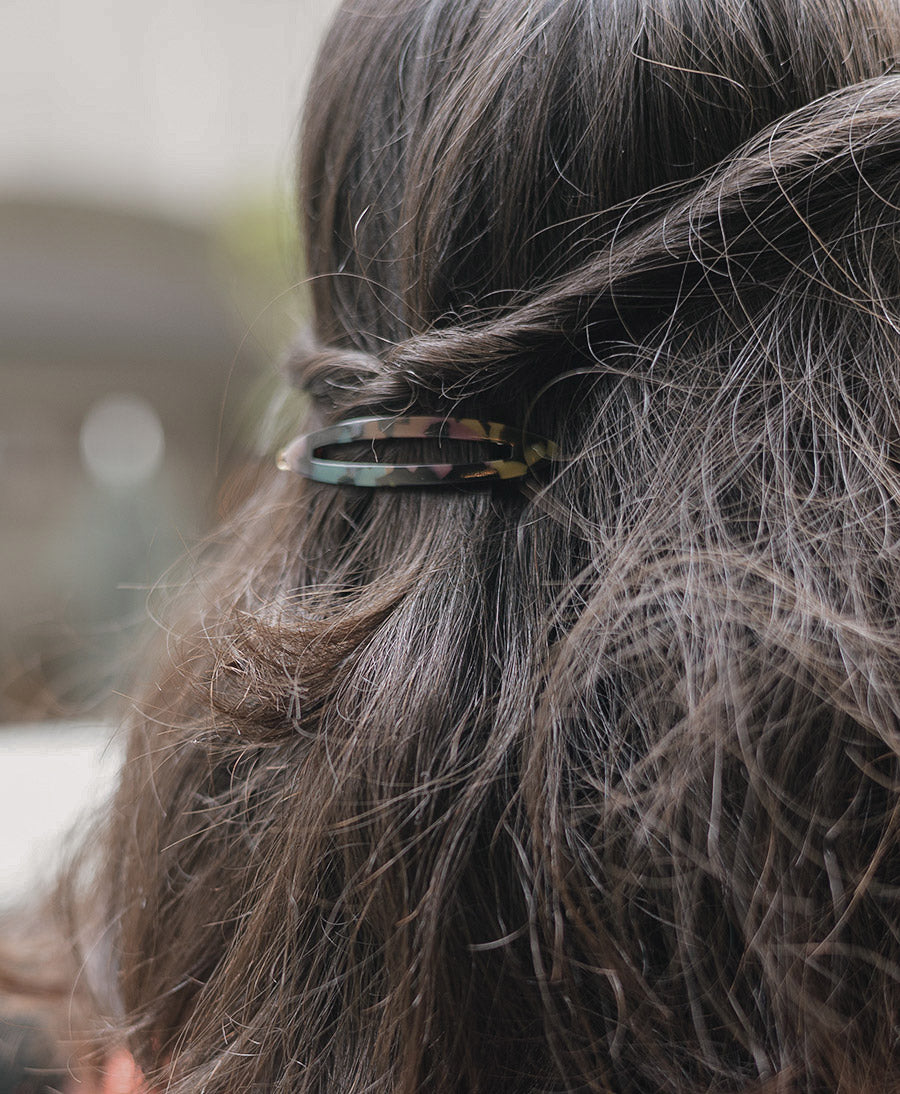 Haarclip FELICITA aus Acetat - Kunterbunt