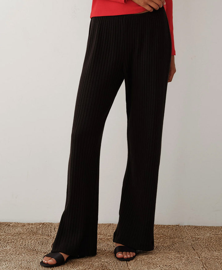 Trainerhose Sweater Rib Simple Pant - Schwarz