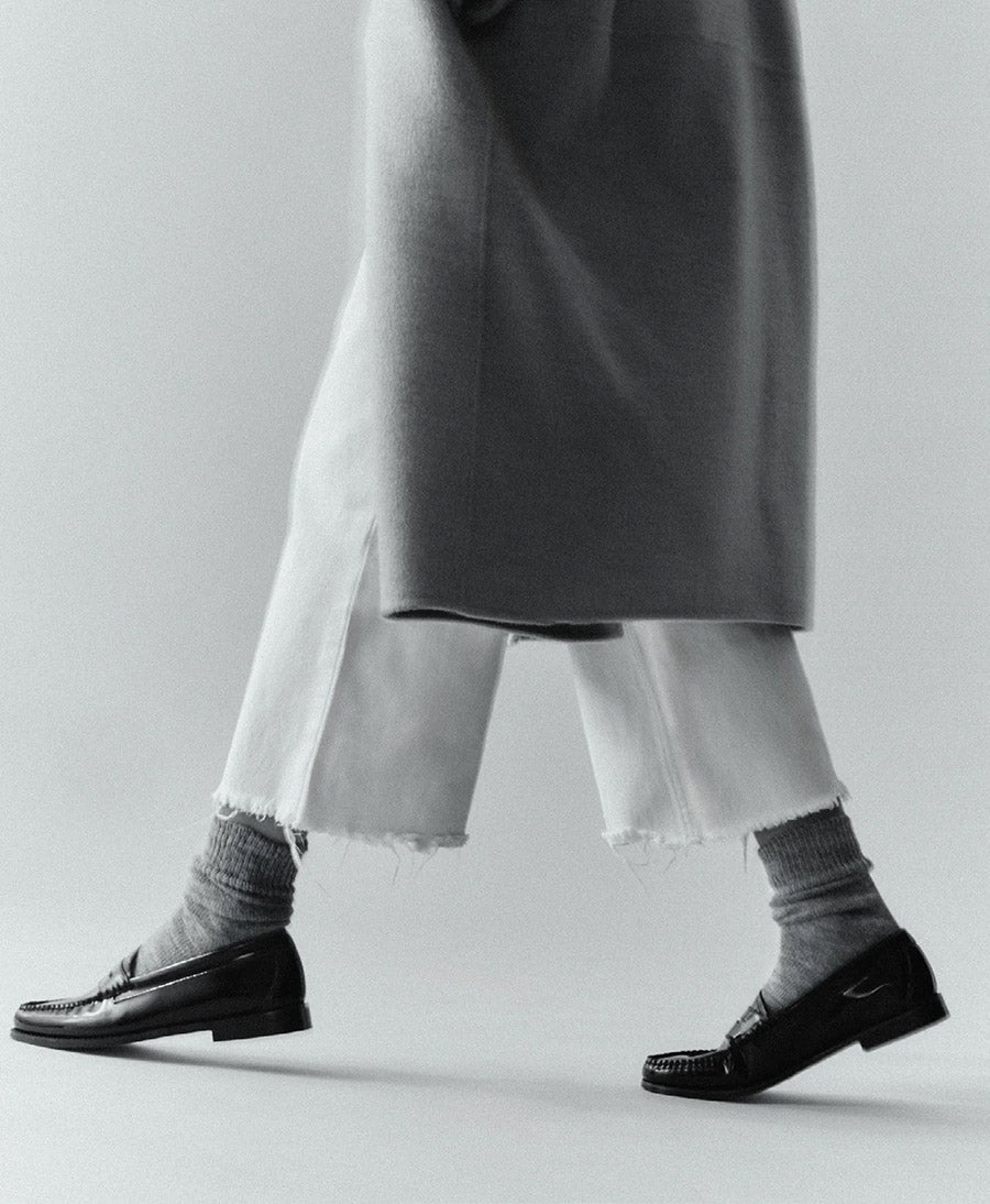 Alpaka Socken - Grau meliert