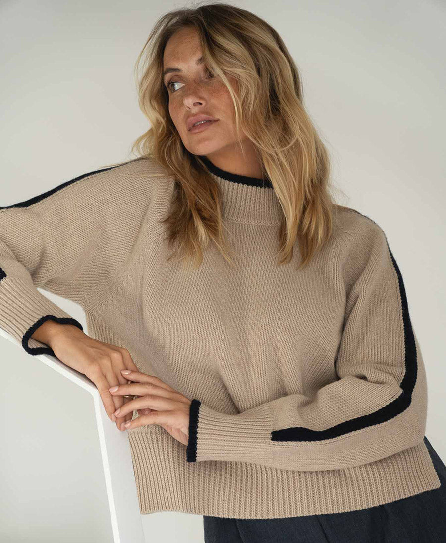 Strickpullover Agnes - Beige