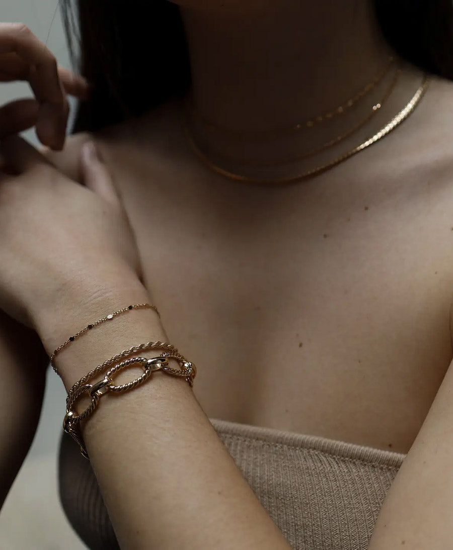 Armband / Bracelet vergoldet - Robespierre