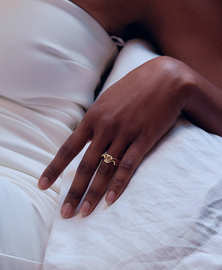 Venus Fingerring vergoldet