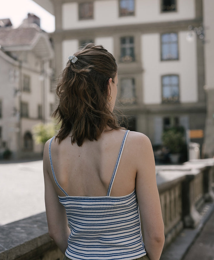 Anhänger Emily (einzel) für Creolen aus Acetat - Champagner