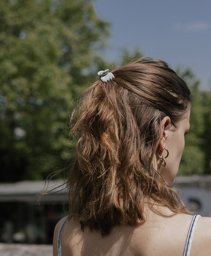 Anhänger Emily für Creolen aus Acetat - Salbei