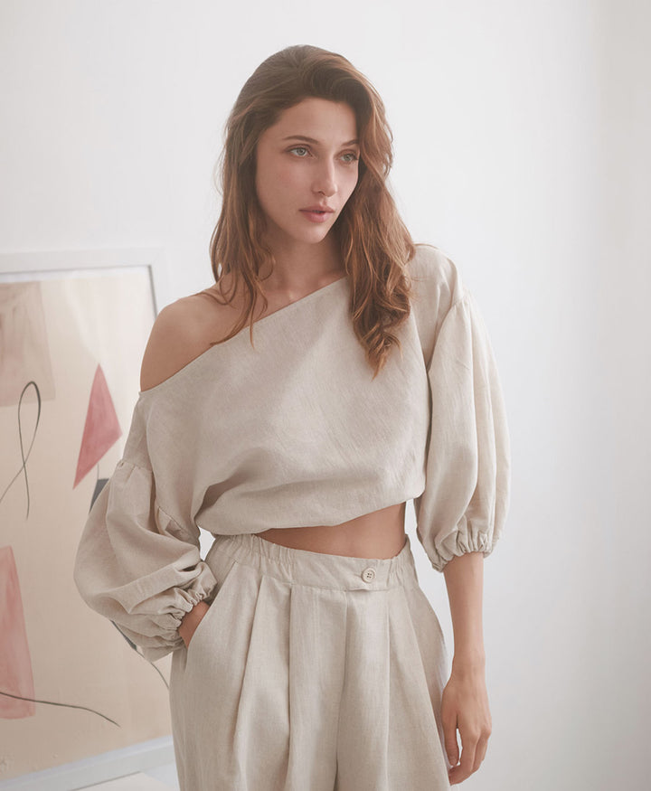 Bluse "Boho Blouse" - Natural