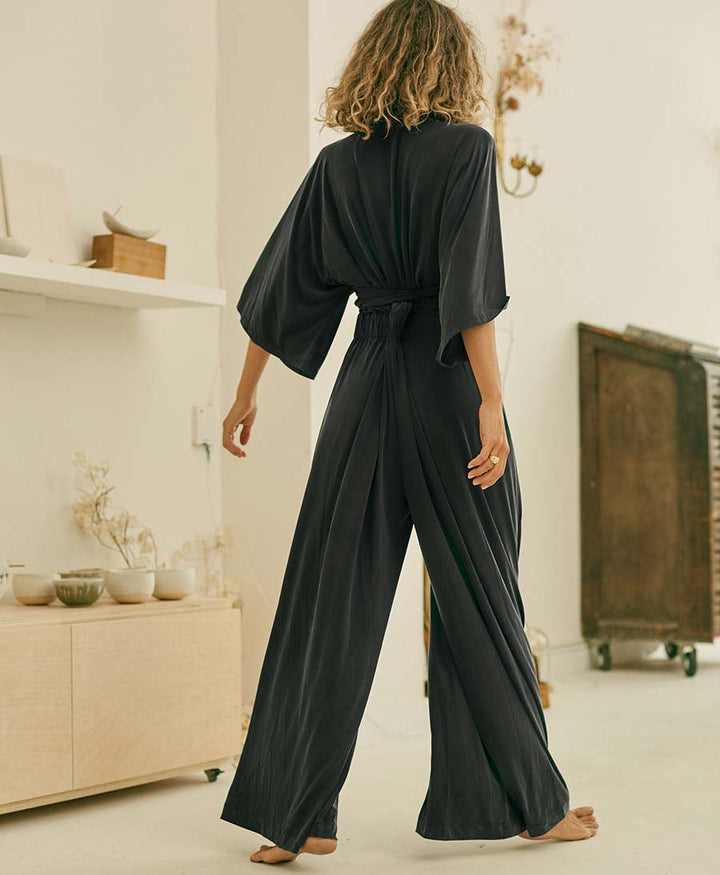 Dunkelgrauer Jumpsuit von Cossac (S) - Secondhand