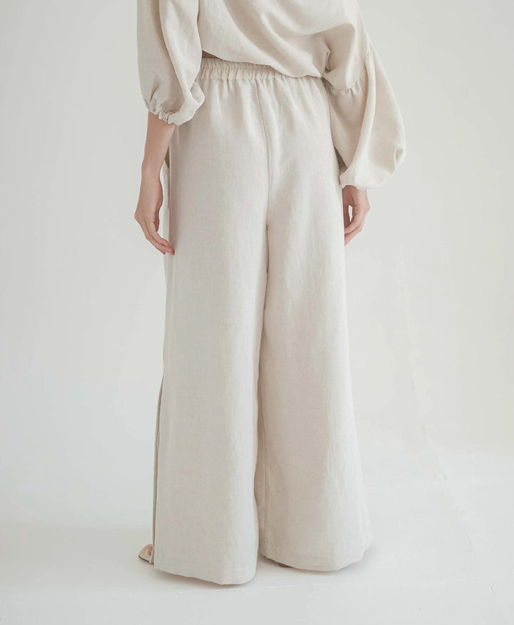 Stoffhose "Wide Trousers" - Natural