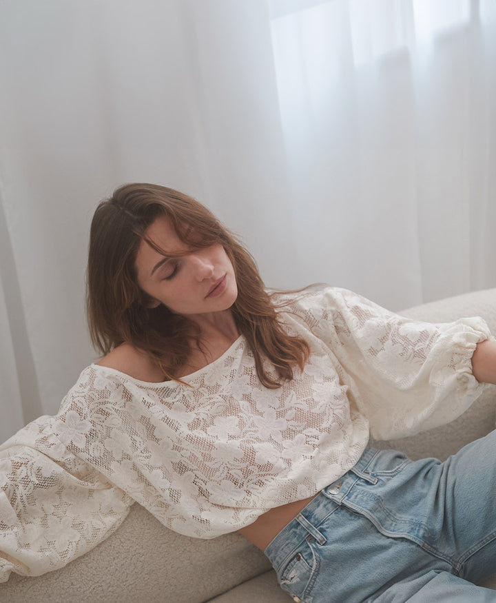 Bluse "Boho Blouse" - Ecru