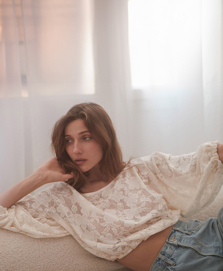 Bluse "Boho Blouse" - Ecru