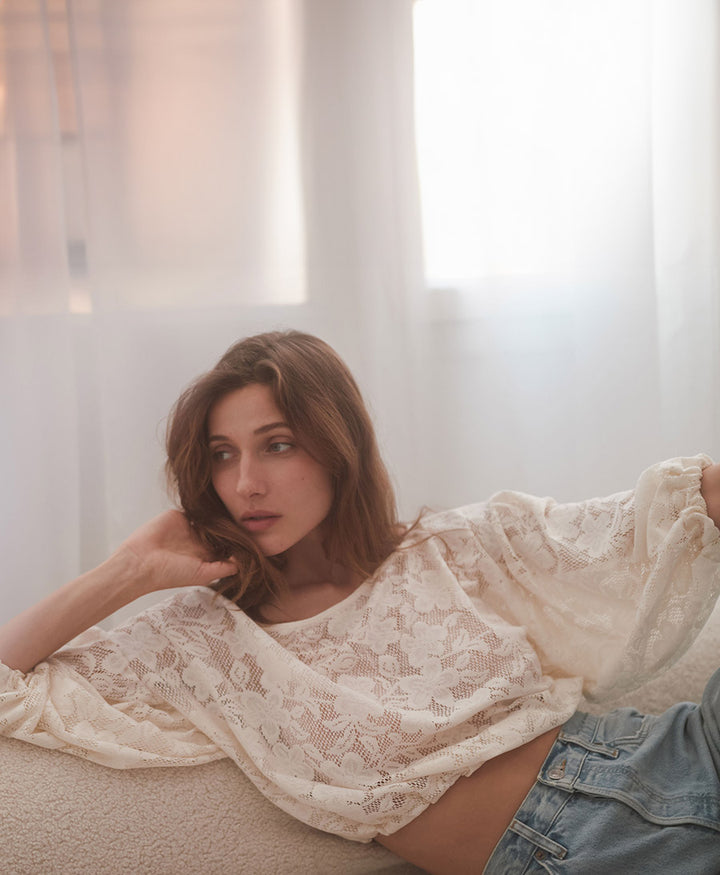 Bluse "Boho Blouse" - Ecru