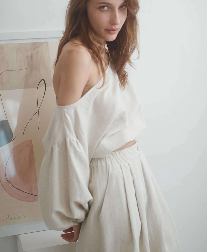 Bluse "Boho Blouse" - Natural