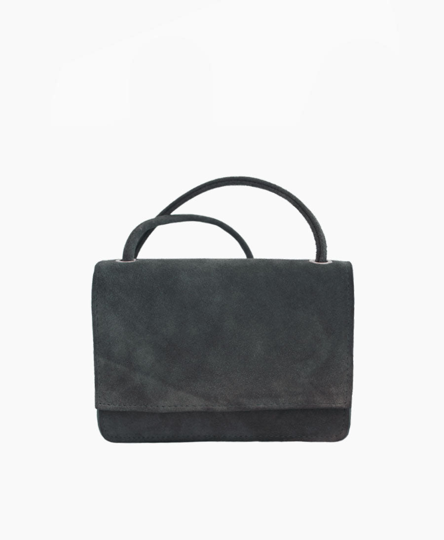 Crossbody Ledertasche LAYLA - Anthrazit - YOOMEE - clomes