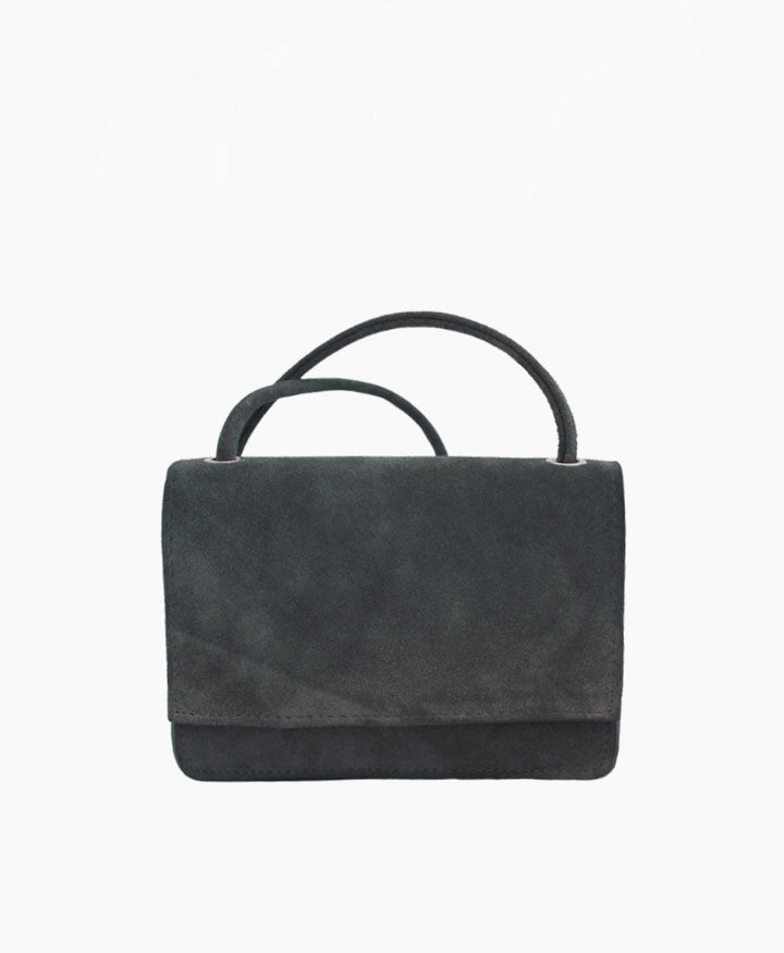 Crossbody Ledertasche LAYLA - Anthrazit - YOOMEE - clomes