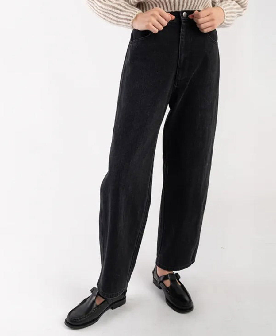Denimhose - Faded Black Panel Jean