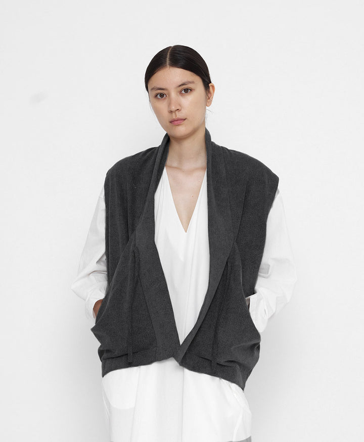 Veste Signature Sumo Vest aus Soft Denim - Faded Black