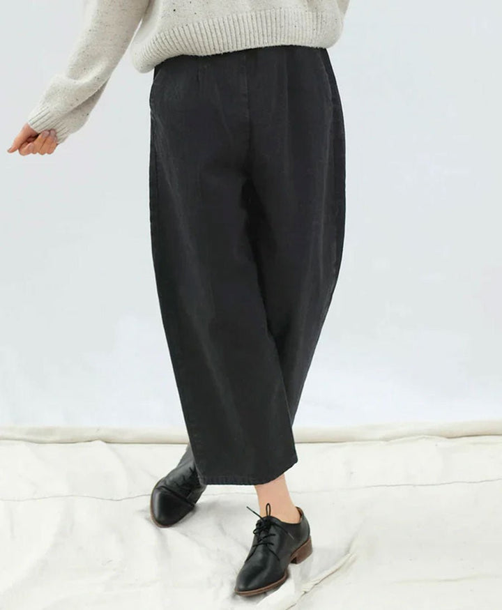 Denimhose - Faded Black Barrel Pant - Micaela Greg - clomes