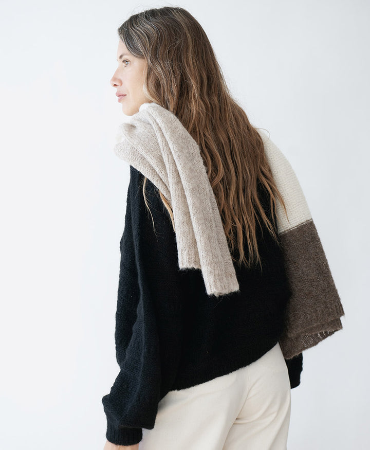 Strickschal DELTA - Desert