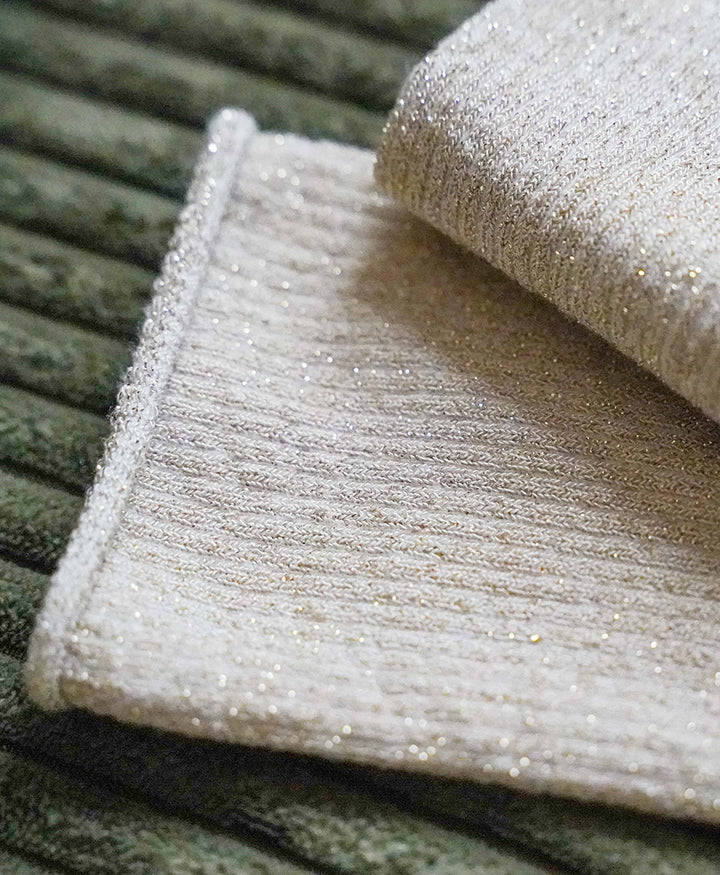 Glitzer Socken Lyocell - Beige
