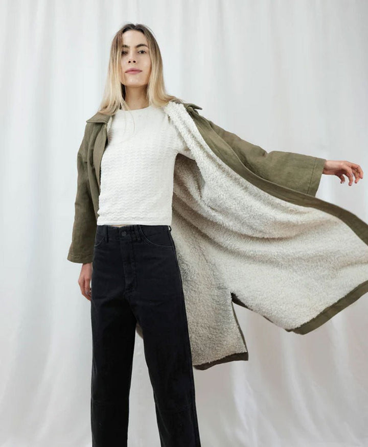 Feinstrick Top - Lace Knit Top Cream - Micaela Greg - clomes