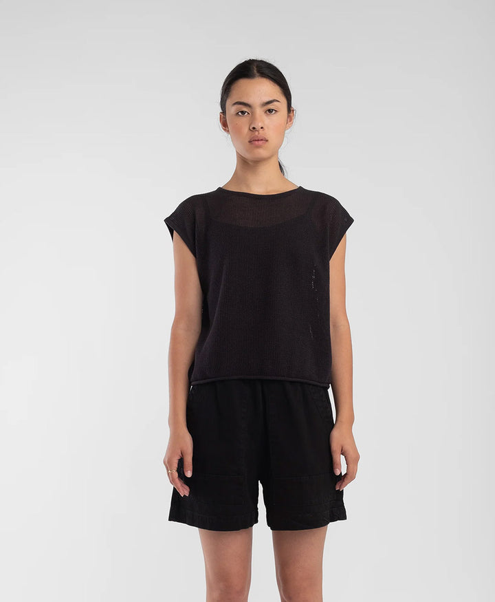 Stricktop Fine Mesh Tank - Faded Black