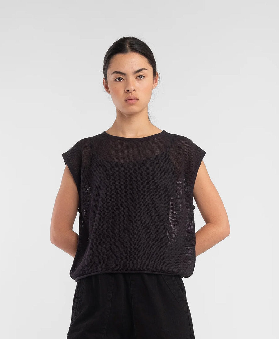 Stricktop Fine Mesh Tank - Faded Black