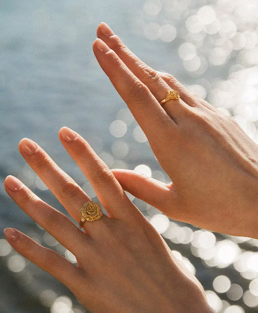 Rosie Fingerring vergoldet