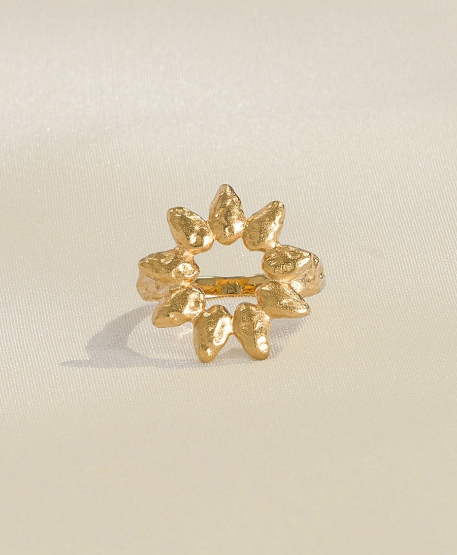 Helia Fingerring vergoldet