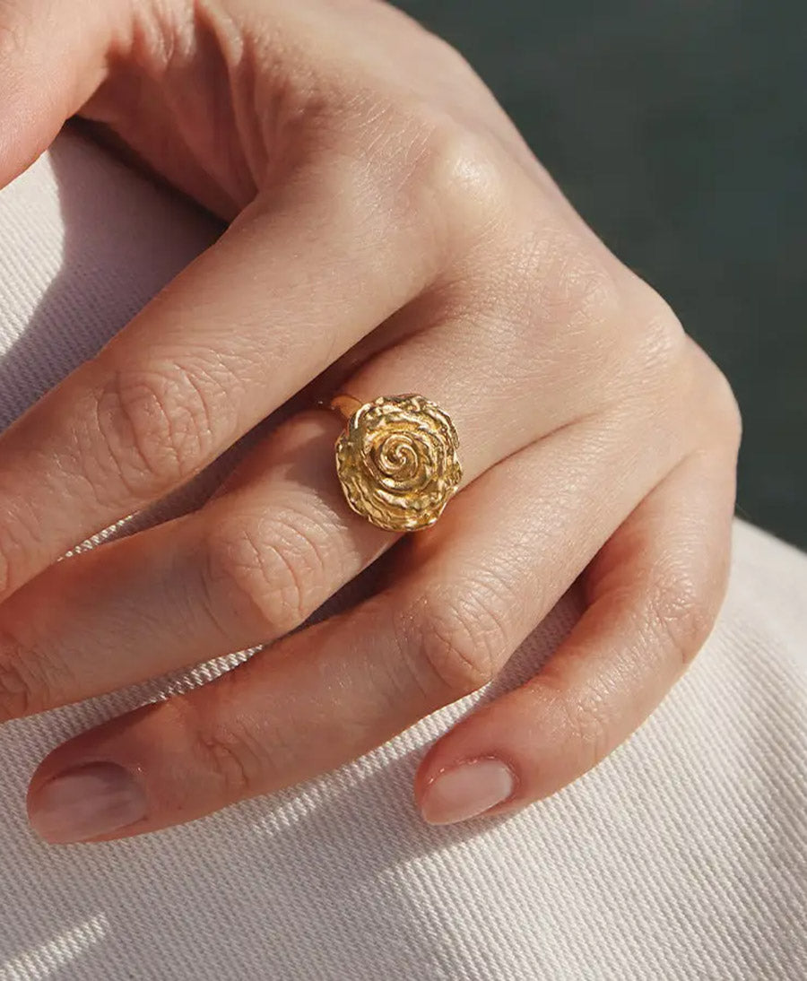 Rosie Fingerring vergoldet