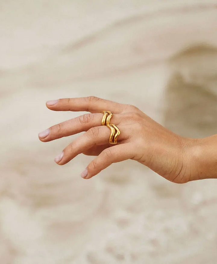 Ondea Fingerring vergoldet