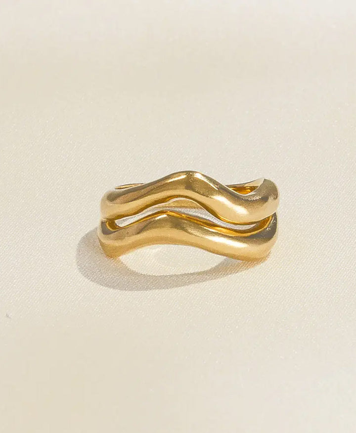 Ondea Fingerring vergoldet