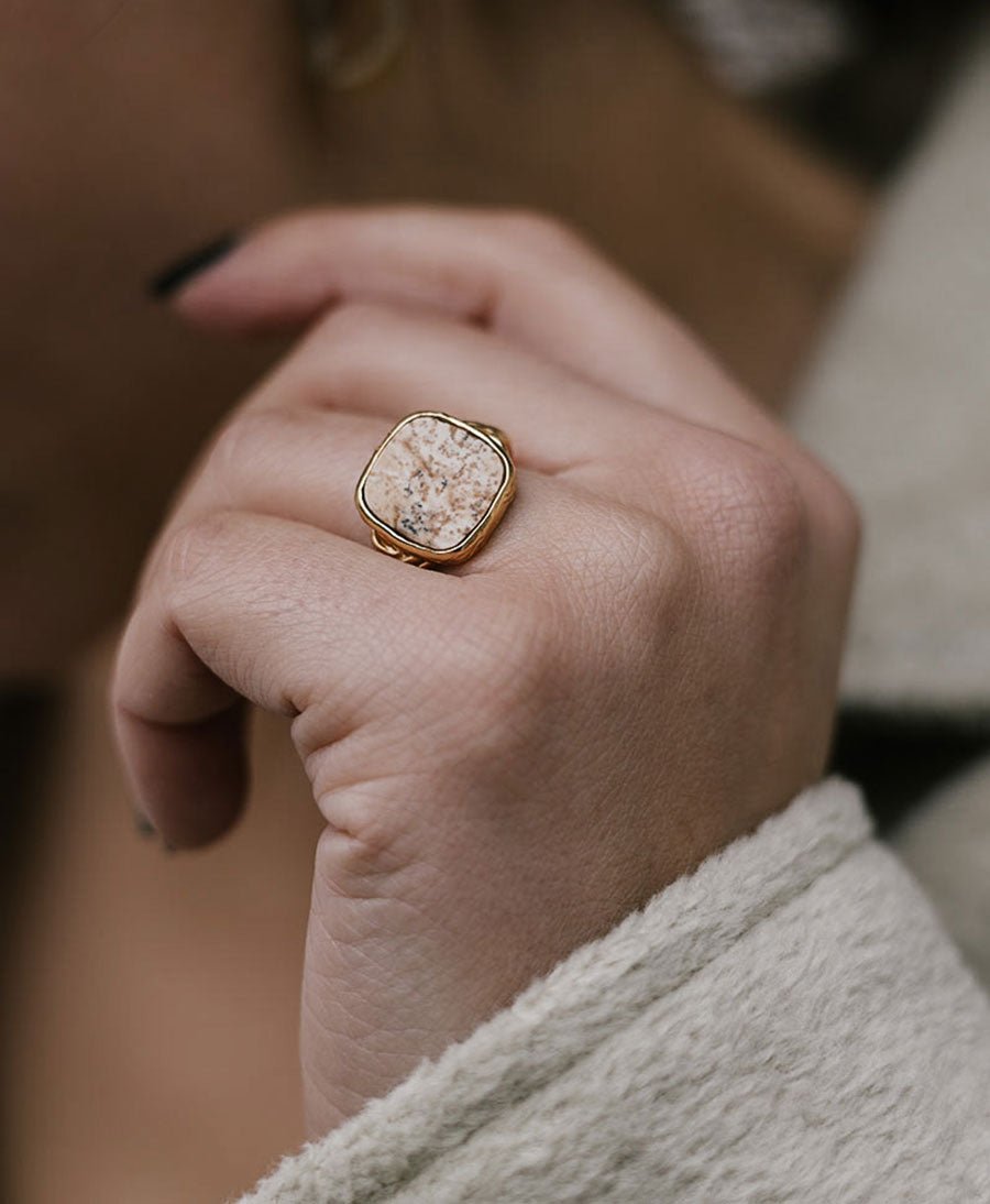 Fingerring - Delphine Deux Beige - MIMI ET TOI - clomes