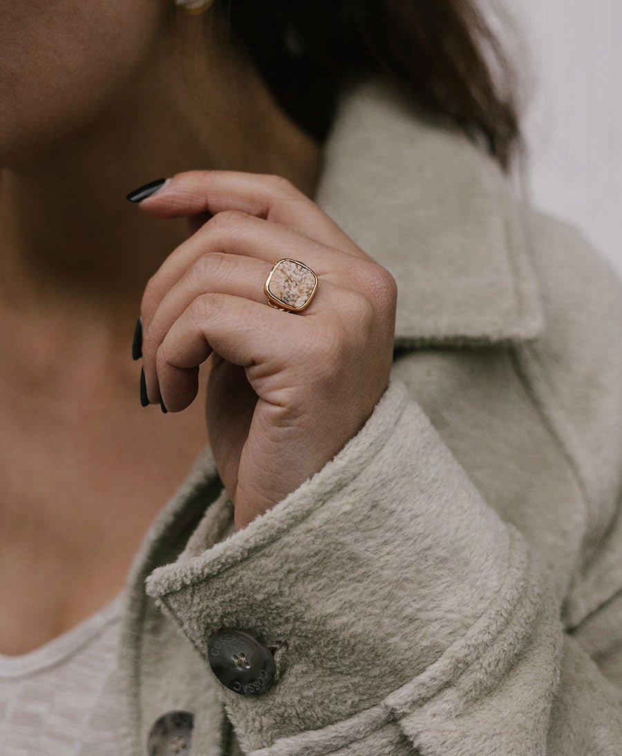 Fingerring - Delphine Deux Beige - MIMI ET TOI - clomes