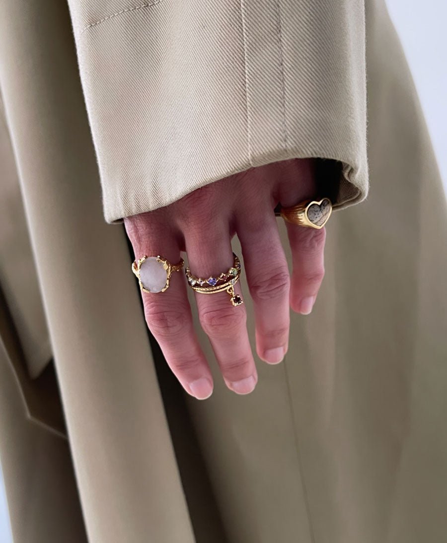 Fingerring mit Stein - Mystique - MIMI ET TOI - clomes