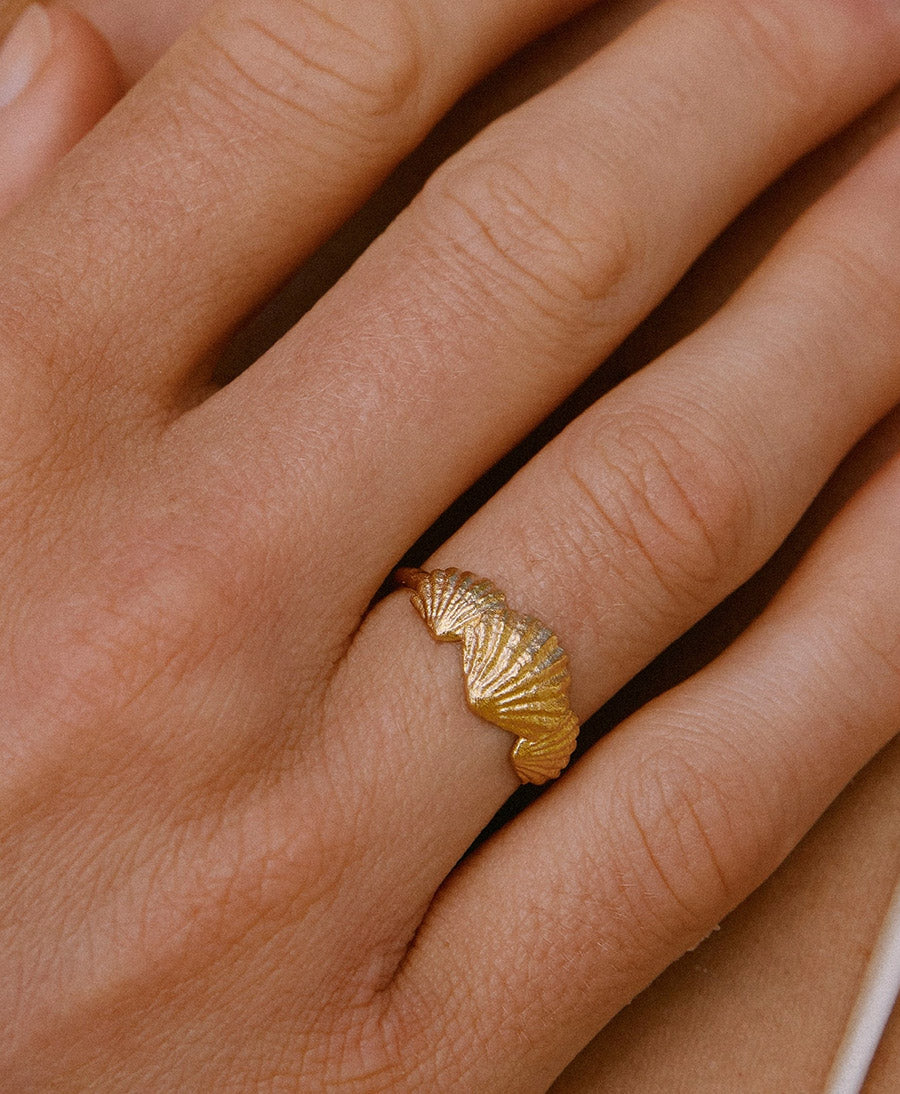 Almé Fingerring vergoldet