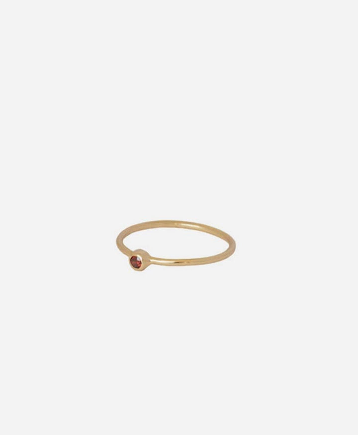 Fingerring - Petite Pierre Rouge - MIMI ET TOI - clomes