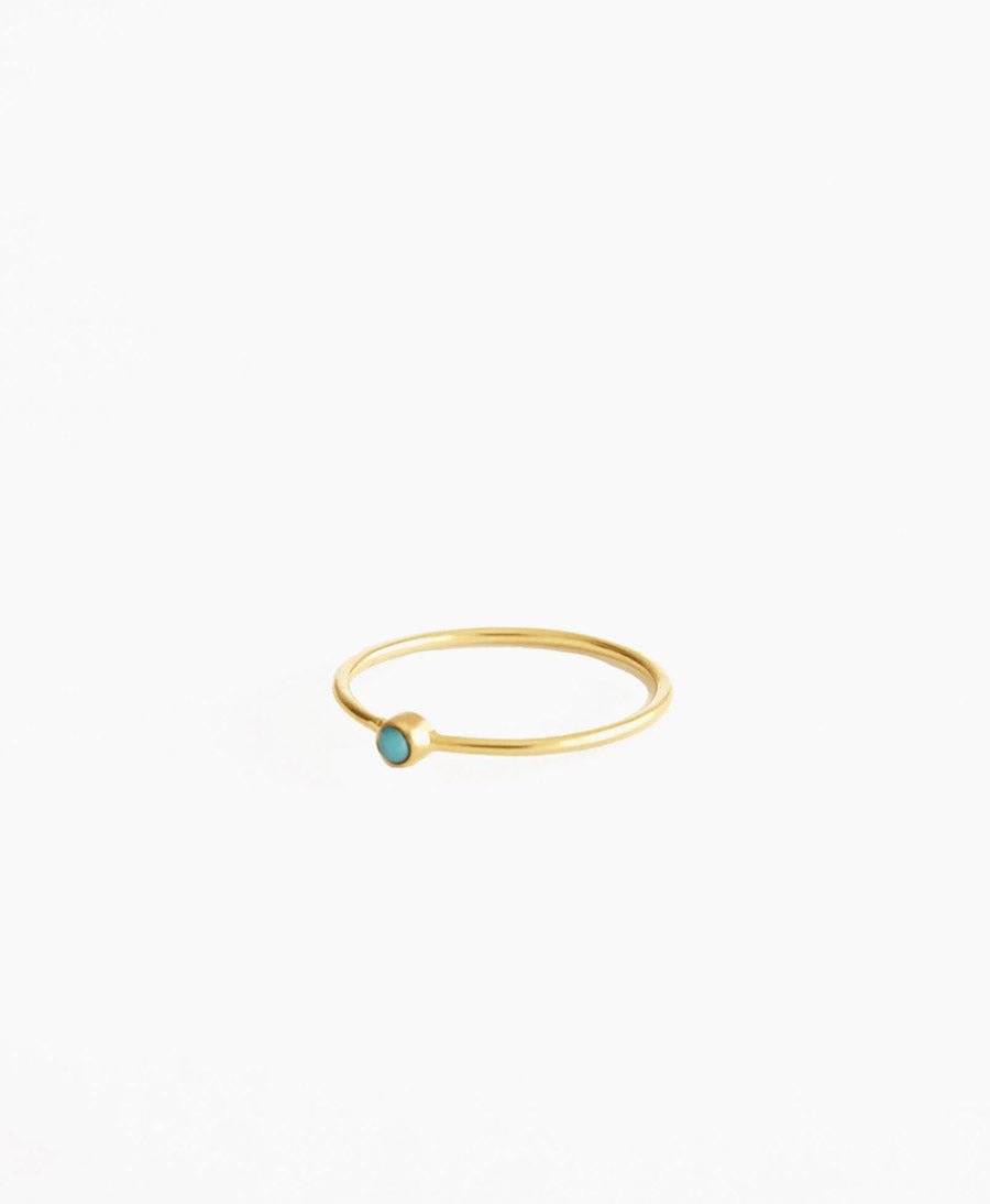 Fingerring - Petite Pierre Turquoise - MIMI ET TOI - clomes