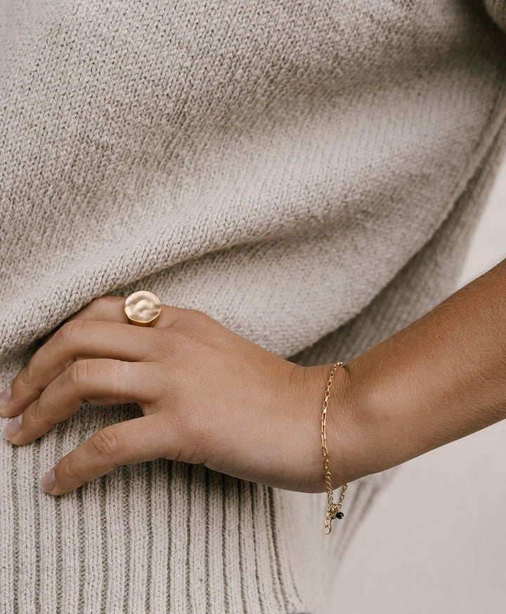 Fingerring / Siegelring LUNA - Vermeil - Clomes - clomes