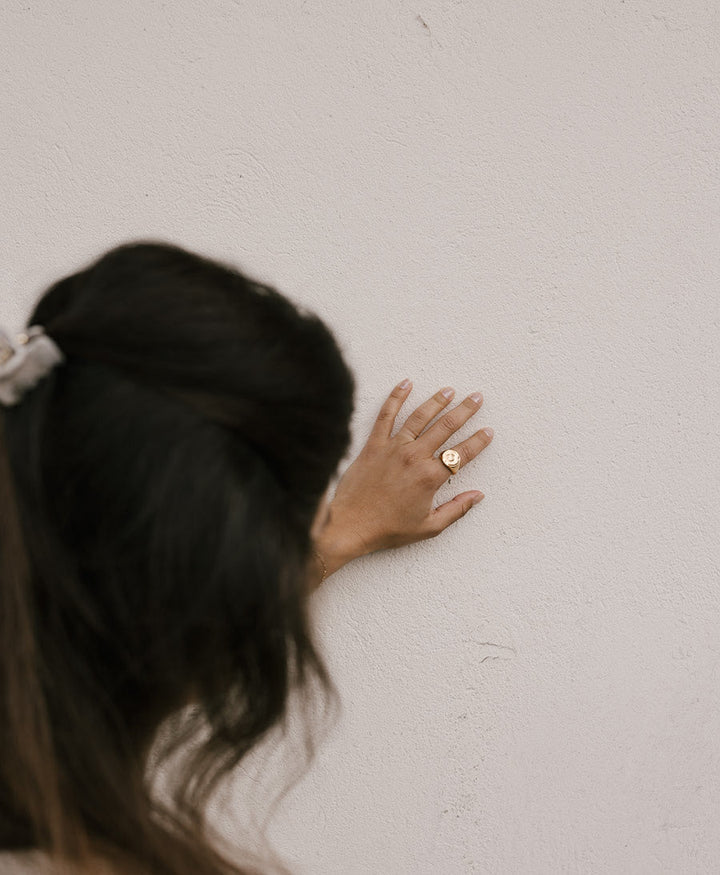 Fingerring / Siegelring LUNA - Vermeil - Clomes - clomes