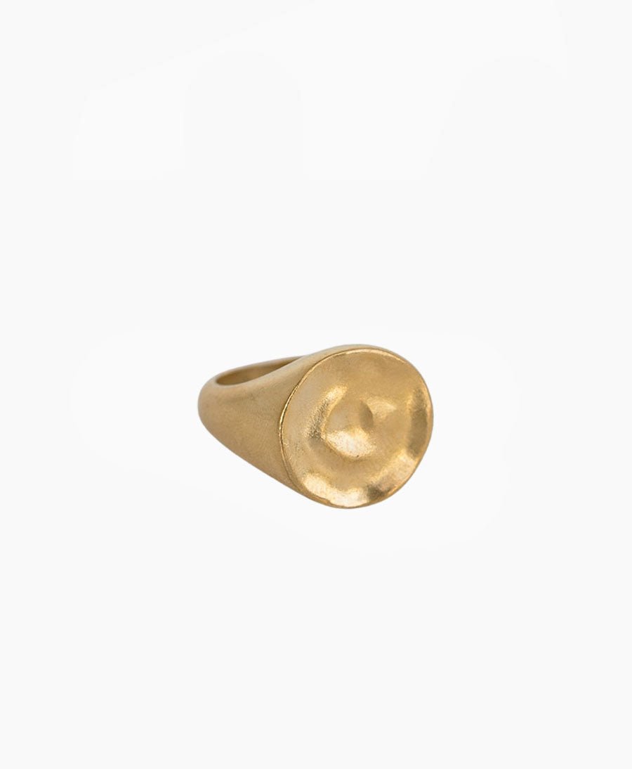 Fingerring / Siegelring LUNA - Vermeil - Clomes - clomes
