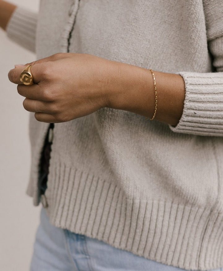 Fingerring / Siegelring LUNA - Vermeil - Clomes - clomes