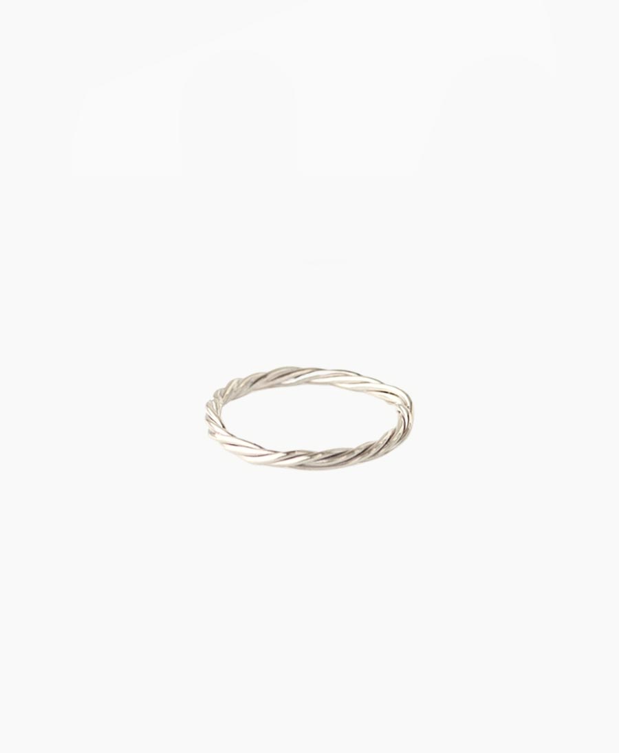 Fingerring Silber "Entwined Stacking Ring" - Wild Fawn - clomes