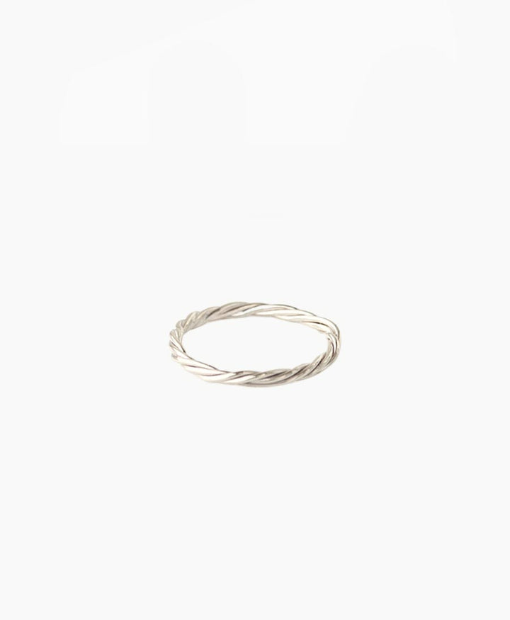 Fingerring Silber "Entwined Stacking Ring" - Wild Fawn - clomes