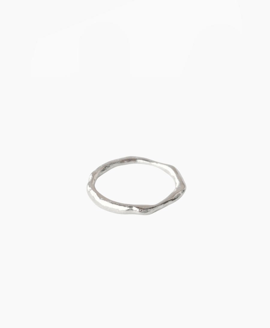 Fingerring Silber "Organic Stacking Ring" - Wild Fawn - clomes