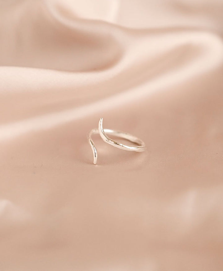 Fingerring Silber "Split Eclipse Open Ring" - Wild Fawn - clomes