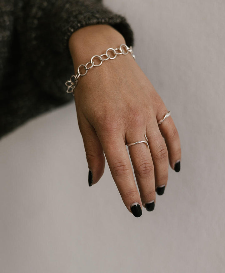 Fingerring Silber "Split Eclipse Open Ring" - Wild Fawn - clomes