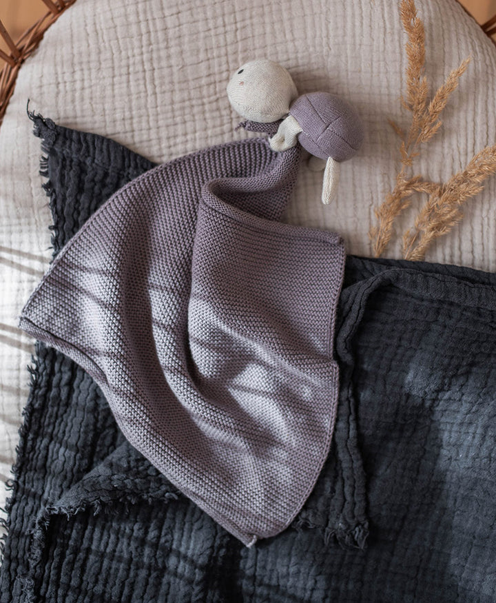 Nuschi / Kuscheltuch - Schildkröte - Flieder